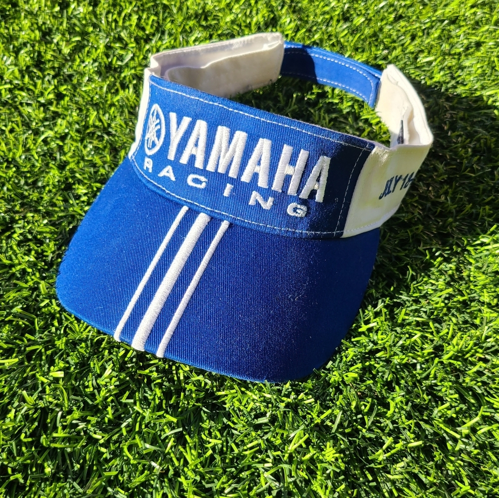 Yamaha Blue and White Racing Visor